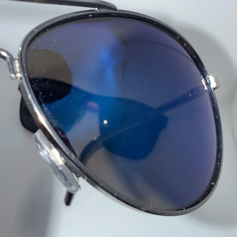 Lot of 2 pairs Authentic Chaps x Foster Grant Sunglasses- Silver & Black Aviator